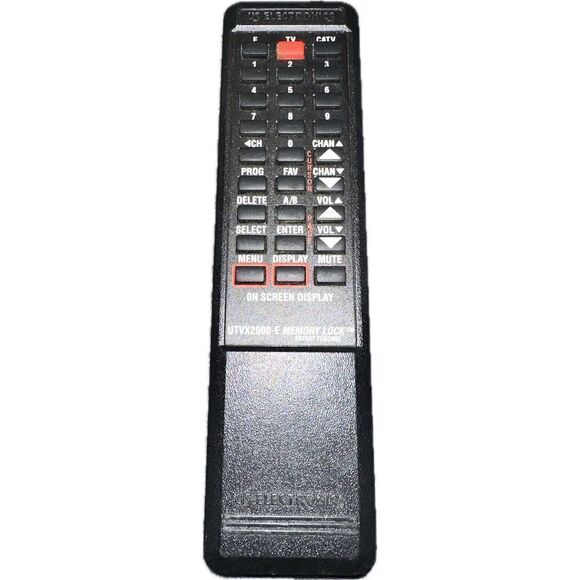 Genuine US Electronics UTVX2000-E Memory Lock OEM Cablevision TV Remote‎ Control - Picture 1 of 2